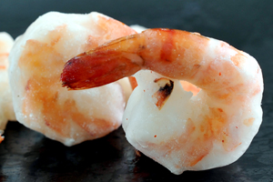 Black Tiger Cooked Peeled Deveined Tail On I.Q.F Shrimps